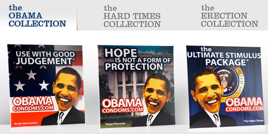 美国商人贩卖印有奥巴马头像的保险套遭逮捕(图)
