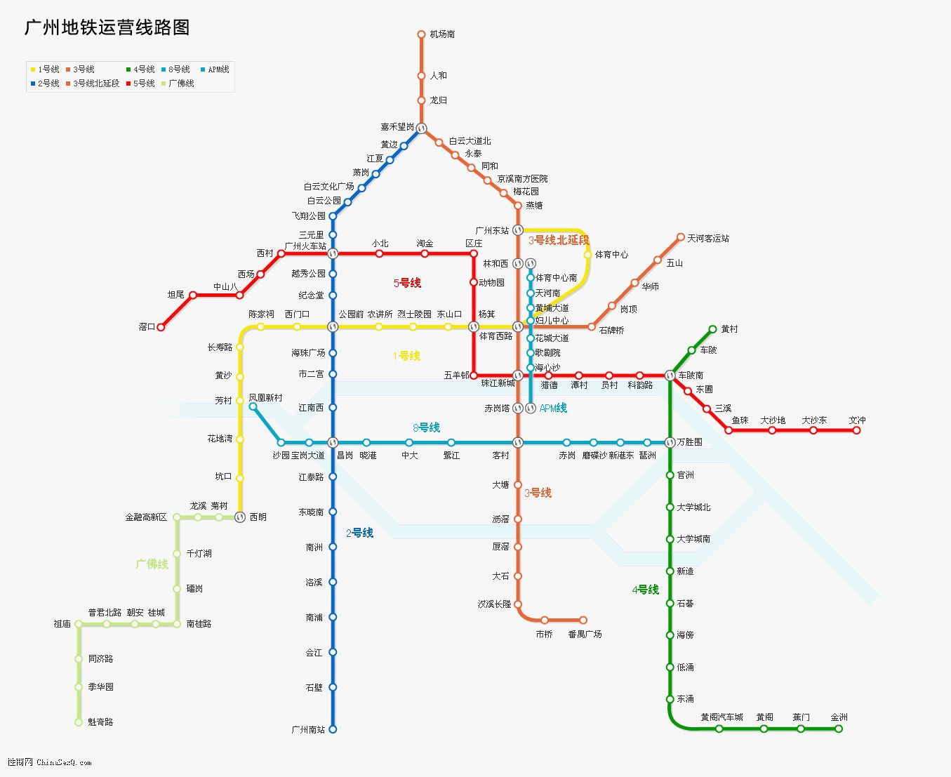点击查看广州地铁交通大图图片