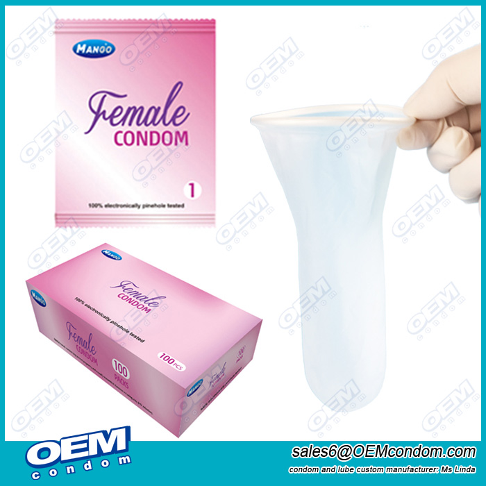 MANGO Polyurethane female, Polyurethane female condom manufacturer, OEM  brand female condoms