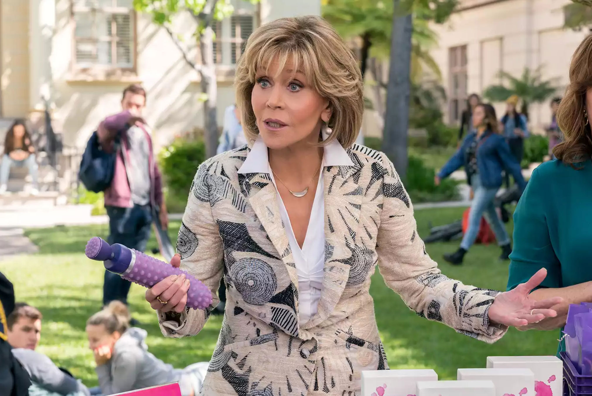 Hollywood movie star Jane Fonda's bedside table is filled with sex toys 1 Hollywood movie star Jane Fonda's bedside table is filled with sex toys