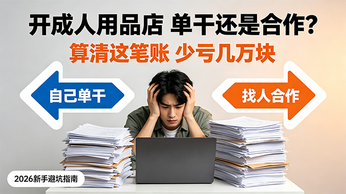存了几万块想开成人用品店,自己干还是找人合作?试错成本差在哪 存了几万块想开成人用品店,自己干还是找人合作?试错成本差在哪