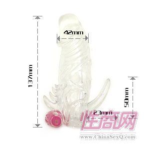 百乐男用情趣用品振动水晶套2