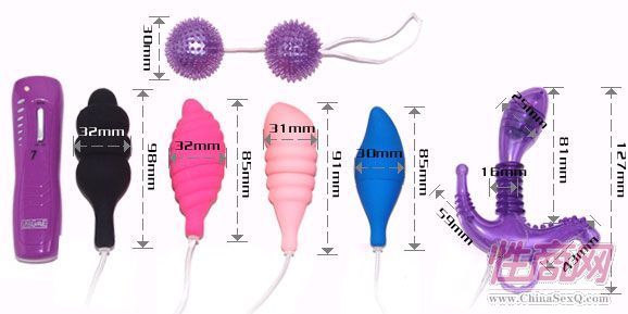 百乐情趣组合跳蛋七件装-成人器具1