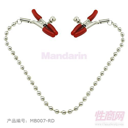 情趣乳夹唇夹套装MB007-RD|红色黑色|心型预览图