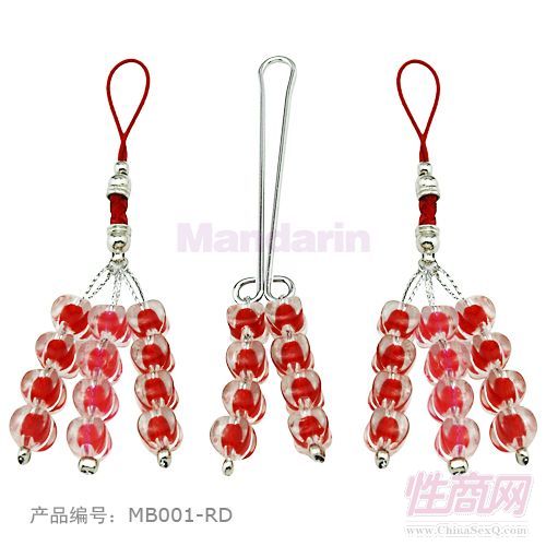 情趣乳夹|唇夹|串珠套装银色|黑色|紫色MB022-CL6