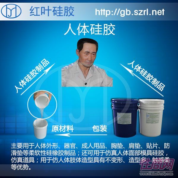 肤色倒模环保级人体硅胶 医用级人体硅胶预览图