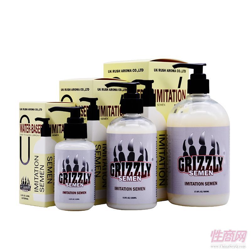 Grizzly棕熊进口人体润滑剂仿真精液润滑油男女活塞私处润滑预览图