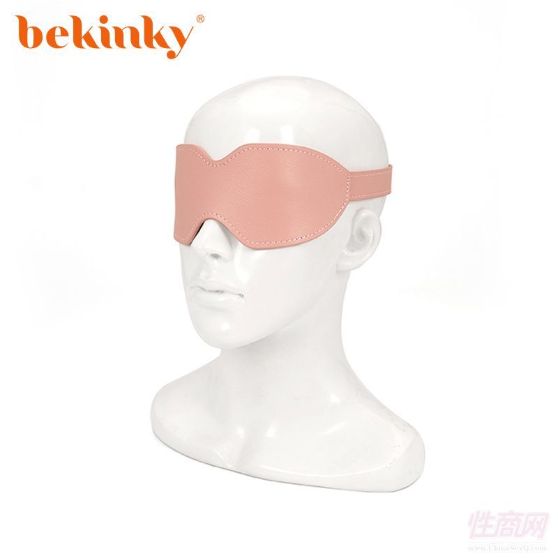 Bekink 必情趣 SM情趣眼罩 成人用品软皮革眼罩 粉色