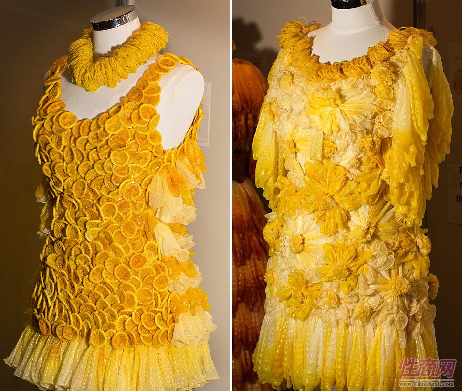 巴西艺术家用避孕套制作华丽连衣裙图片4